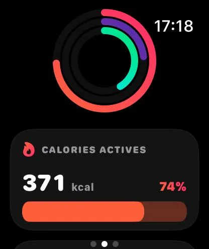 Apple Watch active calories
